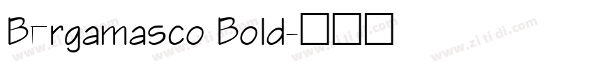 Bergamasco Bold字体转换